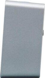 Seiko Gatsby Bed room Alarm Clock, Metallic Darkish Silver - Image 3
