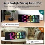 16.5" Giant LED Wall Clock with Bluetooth Sync, Evening Gentle, DST, 2 Al... - Image 8