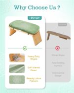 Hihealer Folding Bamboo Meditation Bench with Cushion & Carry Bag – Er... - Image 6