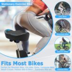 Noseless Outsized Bike Seat for Males Ladies Consolation, Further Broad Padded ... - Image 3