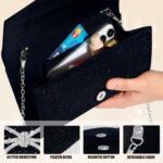 Night Bag Clutch Purses for Ladies,Sparkly Bow Purses Crossbody Bag... - Image 4