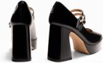 Coutgo Womens Mary Jane Platform Excessive Heels Chunky Block Heel Closed T... - Image 7