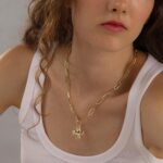 Chunky Cross Necklace for Girls Fashionable Gold Silver Layered Assertion C... - Image 10