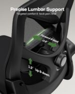 Marsail Ergonomic Mesh Workplace Chair Excessive Again Desk Chair Adjustable Lu... - Image 5