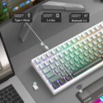 MageGee LIGHT100 Wi-fi Creamy Keyboard, Gasket Construction Sizzling Swappa... - Image 3