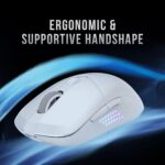 MSI Versa 300 Elite Wi-fi White Gaming Mouse - 26000 DPI Optical Se... - Image 3