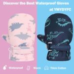 YMYDYFC Toddler Mittens 2 Pack Child Waterproof Gloves Toddler Snow Glo... - Image 4