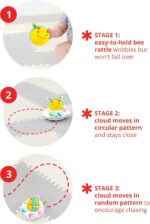 Skip Hop Child Observe-Me Bee Tummy Time Crawl Toy 3-Stage Toddler Sensor... - Image 4