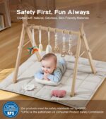 little dove Child Health club with Mat, Wood Play Health club with 9 Sensory Toys, Fo... - Image 3