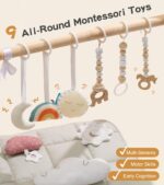 little dove Child Health club with Mat, Wood Play Health club with 9 Sensory Toys, Fo... - Image 5