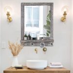 Rustic Rectangle Mirror with Self Mounted Body for Bed room Dwelling Roo... - Image 6