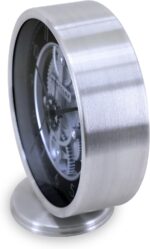 Westclox Analog 6.5" Steel Gear Quartz Correct Desk Clock with Quiet... - Image 5