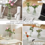 Glass Bud Vase Set of 20 - Small Vases for Flowers in Bulk - Assorted ... - Image 6