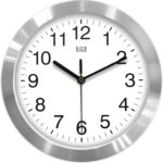 HITO 10 Inch Silent Wall Clock Battery Operated Non Ticking Glass Cove... - Image 9