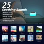 Shade Noise Sound Machines with 10 Colours Night time Mild 25 Soothing Soun... - Image 3