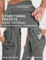 BVVU Girls's Climbing Pants Light-weight Fast Dry Journey Out of doors Pants W... - Image 4