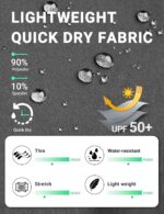 BVVU Girls's Climbing Pants Light-weight Fast Dry Journey Out of doors Pants W... - Image 5