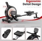 Rowing Machine, Magnetic Rowing Machine for Dwelling, Upgraded 32-Ranges Q... - Image 4
