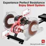 Rowing Machine, Magnetic Rowing Machine for Dwelling, Upgraded 32-Ranges Q... - Image 5