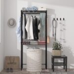 Xiofio Washer and Dryer Storage Shelf,Garments Drying Rack,2 Tier Adjus... - Image 4