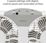 HOLMES 9" Twin Digital Window Fan, Reversible Airflow Blades, In/Out E... - Image 4