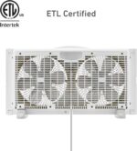 HOLMES 9" Twin Digital Window Fan, Reversible Airflow Blades, In/Out E... - Image 6