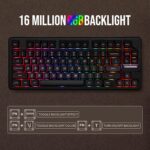 EPOMAKER Galaxy70 Wi-fi Gaming Keyboard, 75% Aluminium Mechanical Ok... - Image 5