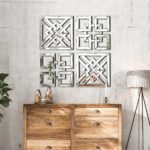 2 Pack Silver Mirrored Sq. Wall-Mounted Mirrors Fashionable Glam Accent ... - Image 6