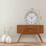 JUSTUP Fashionable Desk Clock, 8 Inch Easy Design Desk Clock for Dwelling ... - Image 3