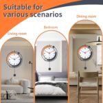 Ornamental Wall Clocks with Pendulum,Silent High quality Quartz Battery Ope... - Image 6