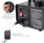 800W Snow Machine with 6 LED Lights and Wi-fi Distant, Pretend Snow Mak... - Image 7