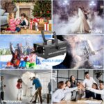 800W Snow Machine with 6 LED Lights and Wi-fi Distant, Pretend Snow Mak... - Image 8