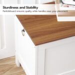 HOOBRO Toy Field, Retro Wood Look Storage Chest with Security Hinge, Ent... - Image 5