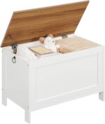 HOOBRO Toy Field, Retro Wood Look Storage Chest with Security Hinge, Ent... - Image 9