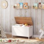 HOOBRO Toy Field, Retro Wood Look Storage Chest with Security Hinge, Ent... - Image 10