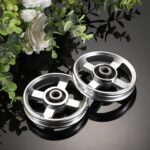 OwnMy 2PCS 95mm Aluminium Alloy Pulley Wheels Pulley System for Dwelling G... - Image 3