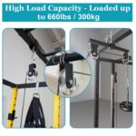 OwnMy 2PCS 95mm Aluminium Alloy Pulley Wheels Pulley System for Dwelling G... - Image 7