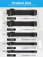 Pull Up Bands, Resistance Bands, Pull Up Help Bands Set for Males ... - Image 3