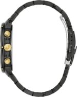 Bulova Males's Basic 6-Hand Chronograph Diamond Quartz Black Ion Plate... - Image 3