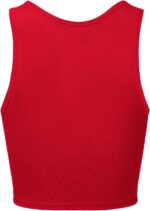 Ladies Sleeveless Cami Crop Tank Tops Racerback Excessive Halter Neck Shirts - Image 4