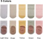 Exegawe Toddler Non Slip Socks, Cute Child Socks with Grips Crew Socks ... - Image 3