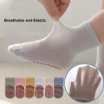Exegawe Toddler Non Slip Socks, Cute Child Socks with Grips Crew Socks ... - Image 5