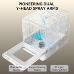 Hermitlux Countertop Dishwasher, 6 Wash Applications Slim Measurement Transportable Di... - Image 4