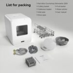 Hermitlux Countertop Dishwasher, 6 Wash Applications Slim Measurement Transportable Di... - Image 6