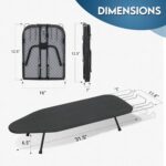 LOFTEY Metallic Desk Prime Ironing Board, Transportable Ironing Boards with Iro... - Image 3