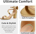 Chunky Heels for Girls Marriage ceremony: Snug Girls Bow Heel Sandals fo... - Image 4