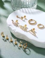 LOLIAS 16 Gauge Cartilage Earrings for Ladies Flat Again-Hypoallergenic ... - Image 4