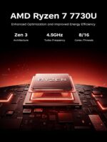 Gaming Laptop computer with AMD Ryzen7 7730U 8-core Processor（As much as 4.5GHz),16G... - Image 3