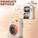 Wembley Children Prompt Print Digicam with Twin Lens, 48MP, 1080P HD, 2.4"... - Image 4