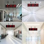 28.5in Double Sided Digital Wall Clock, Multifunctional Led Giant Cloc... - Image 8